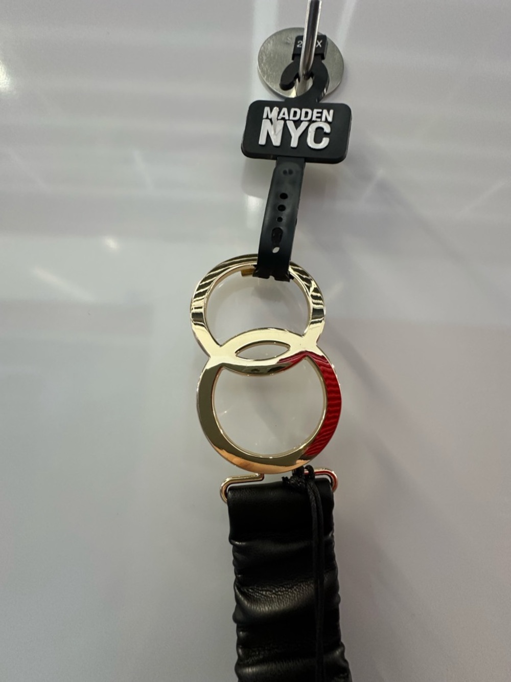 Madden NYC Gold Ring Accent Belt